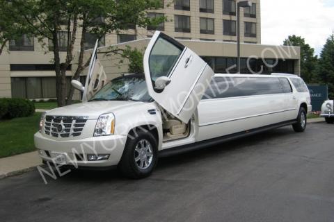 Cadillac Escalade limo in New York