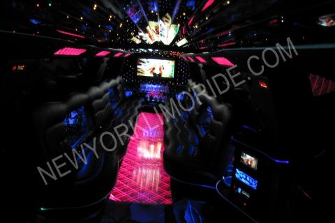 Cadillac Escalade limousine for sweet sixteen